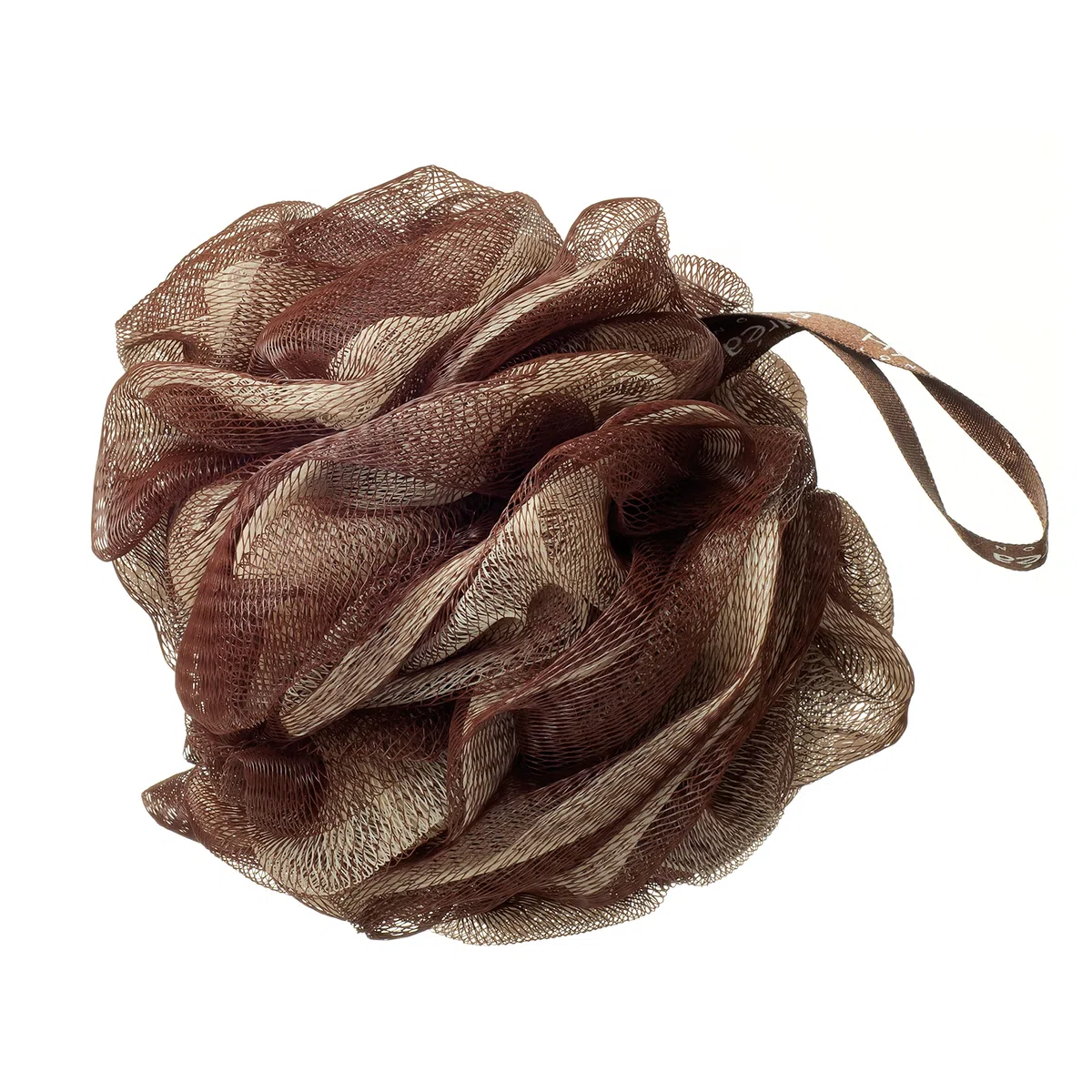 Hydrea Grande Esfoliante Corpo Puff / Elastico per capelli /Lima - Bagno & Doccia Confezione Doppia (Cioccolato & Crema)
