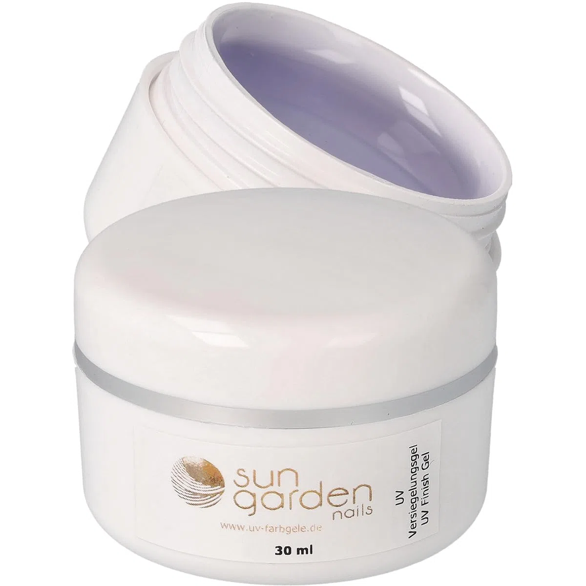 Sun Garden Nails Gel Sigillante UV 30 ml + Gel Cover UV 30 ml - Set di 2 Pezzi per Unghie