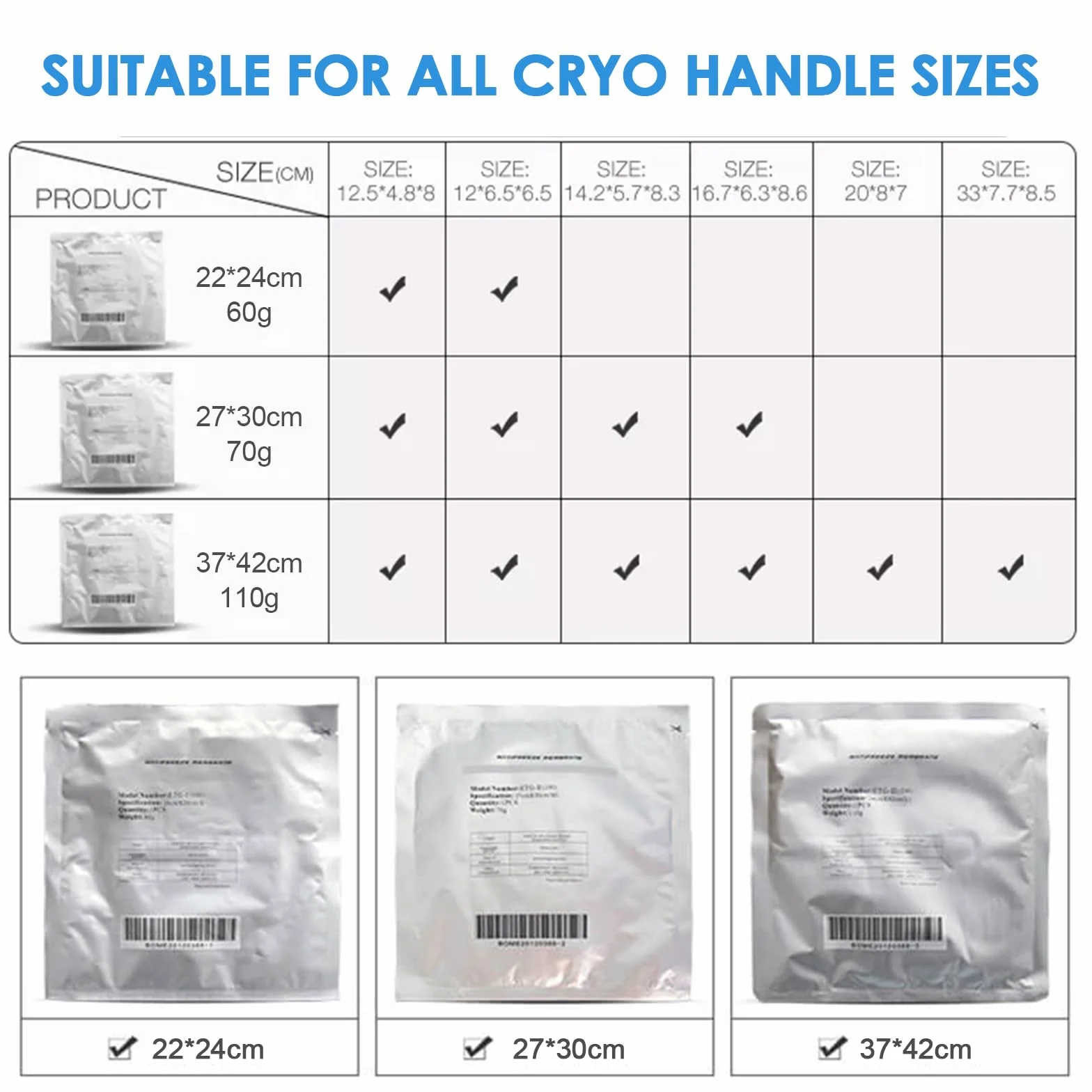 Lazzybeauty Membrana Antigelo Media, Grado Medico, Pads per Criolipolisi per Dispositivi Cryo, 27x30 cm, 70g, 5 Pezzi