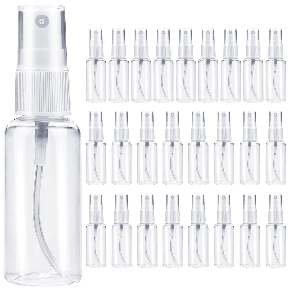 DKBT Flacone Spray Vuoto 50ml 25 Pezzi Contenitore Spray Bottle Bottiglia Spray Vuota Erogatore Spray Spruzzino Nebulizzatore Piccolo Plastica per Liquido Cosmetico Profumo