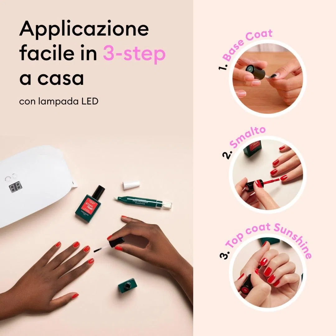 Manucurist Smalto Semipermanente Unghie Bianco Lattiginoso Green Flash Milky White - Gel Unghie - 12-free, bio-based (84%) - Manicure Professionale - Made in France - 15 ml