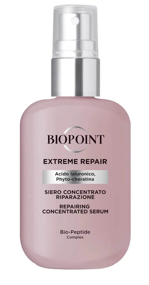 Biopoint Extreme Repair - Siero Concentrato Riparazione, con Bio-Peptide Complex, Acido Ialuronico e Phyto-cheratina, dona al Capello Idratazione, Lucentezza e Resistenza - 50 ml