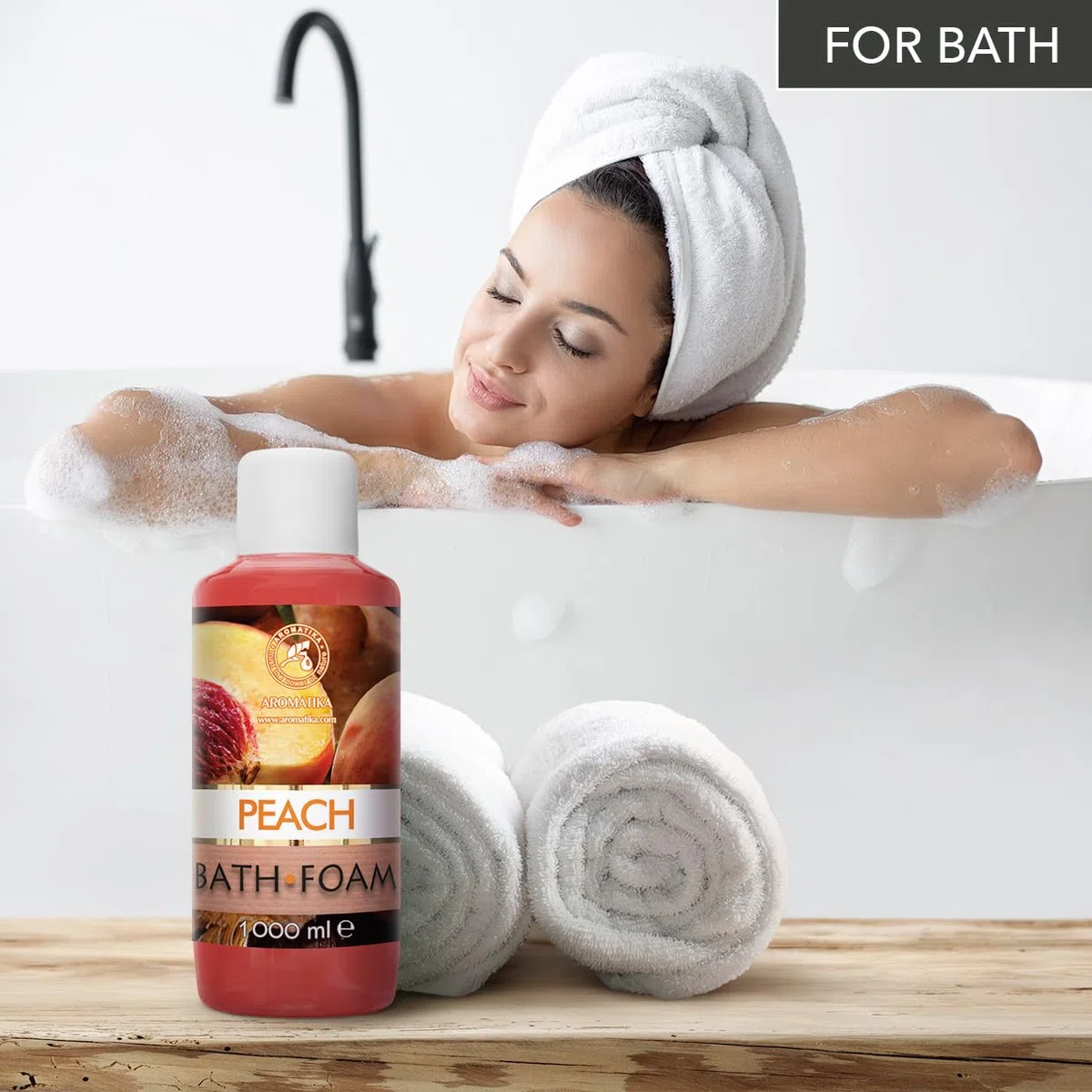 Bagno Schiuma Pesca 1000 ml - Cura del Corpo - Bellezza - Bagno - Idratazione della pelle - Odore Fruttato - Aromaterapia - Bagnoschiuma - Bath foam Peach