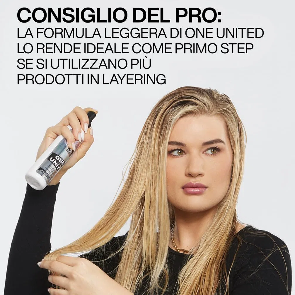 Redken Termoprotettore, Spray Multi-beneficio per Tutti i Tipi Di Capelli, One United, 150ml