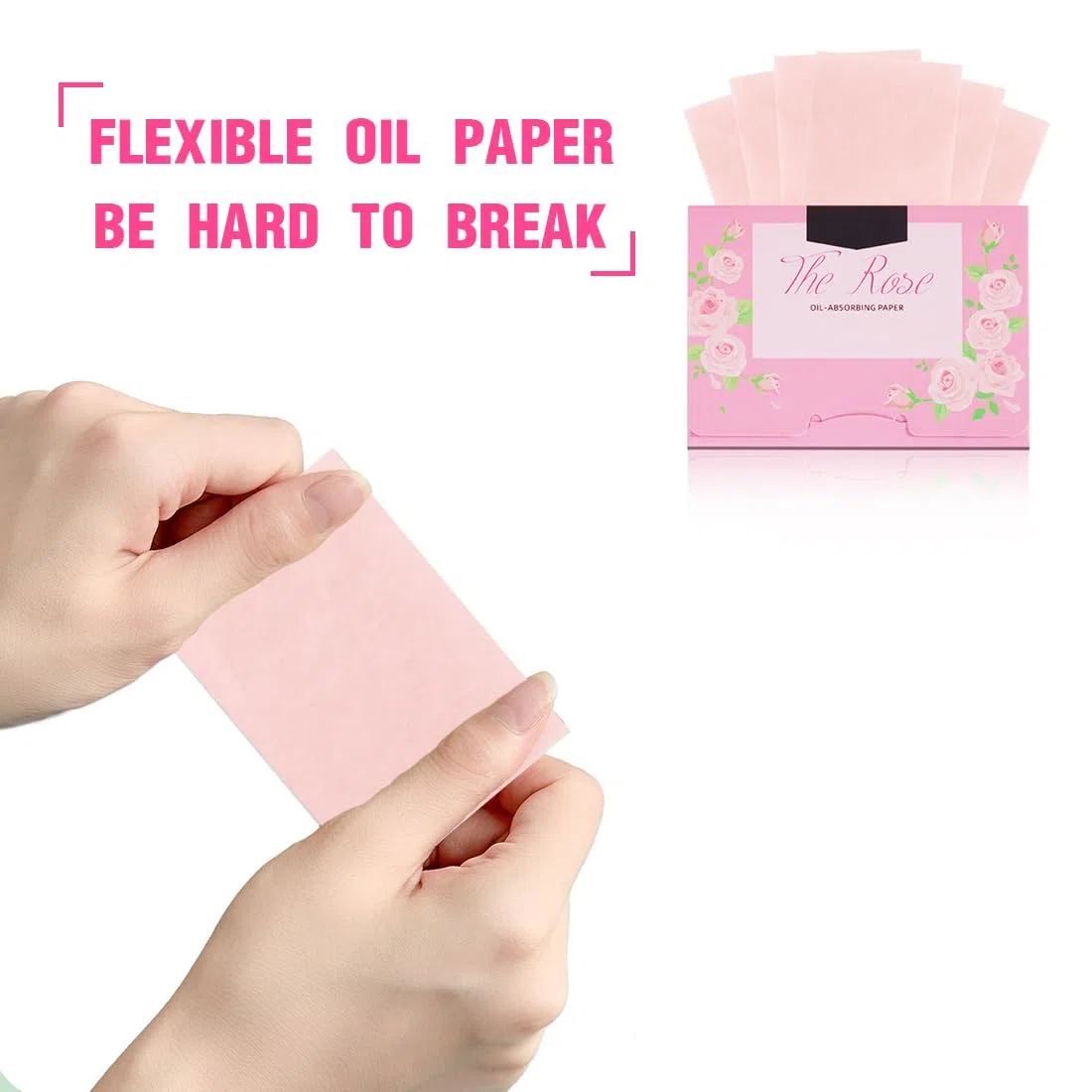 Carta assorbente olio(200 pezzi), naturale carta assorbente viso assorbente oleo,viso assorbente per olio facciale per assorbire l'olio viso (tè rosa)