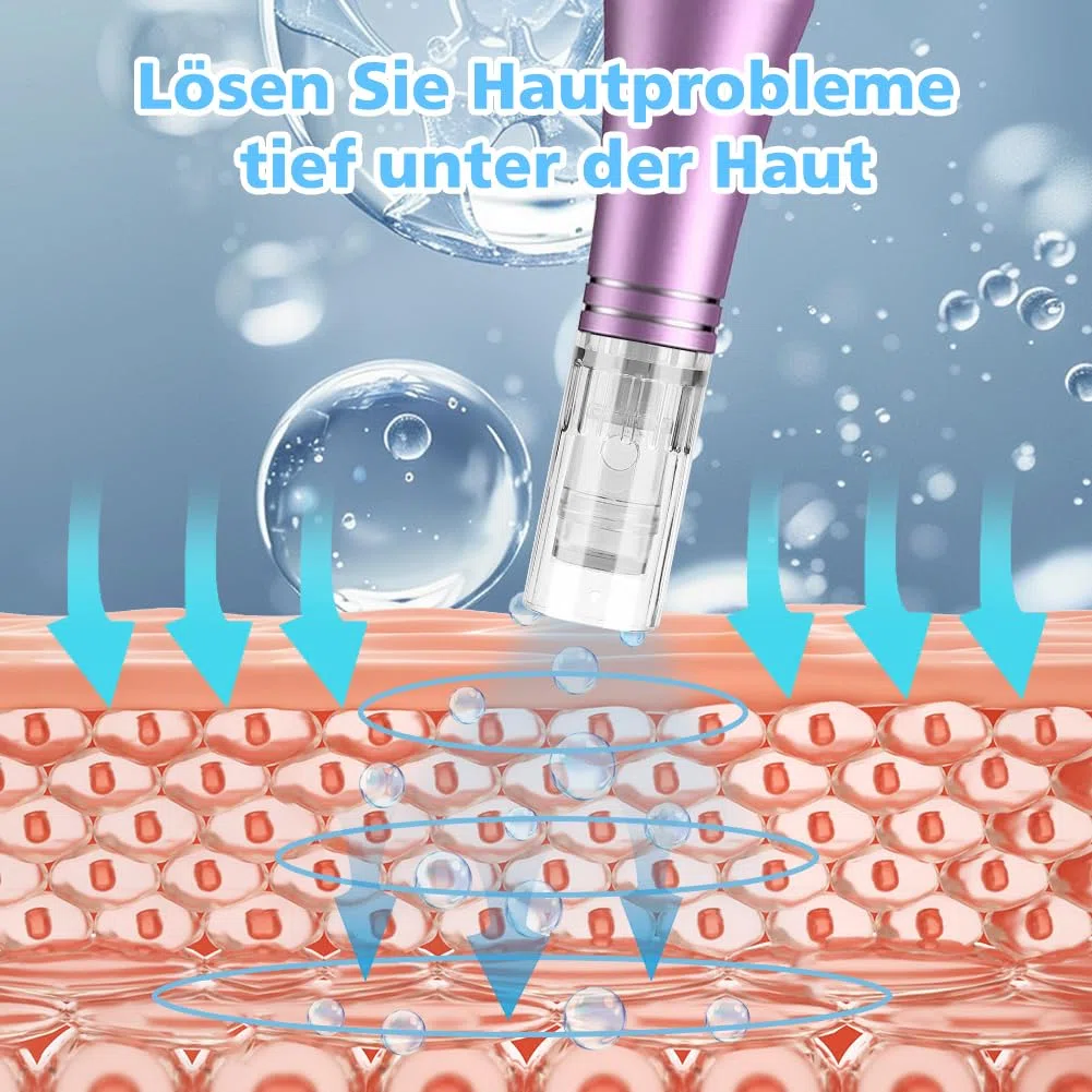 20 cartucce di ricambio per Dermapen – Nano Microneedling aghi di ricambio – Micro Nano aghi ricambi per Microneedling elettrico Dermapen, chiusura filettata, confezione sterile