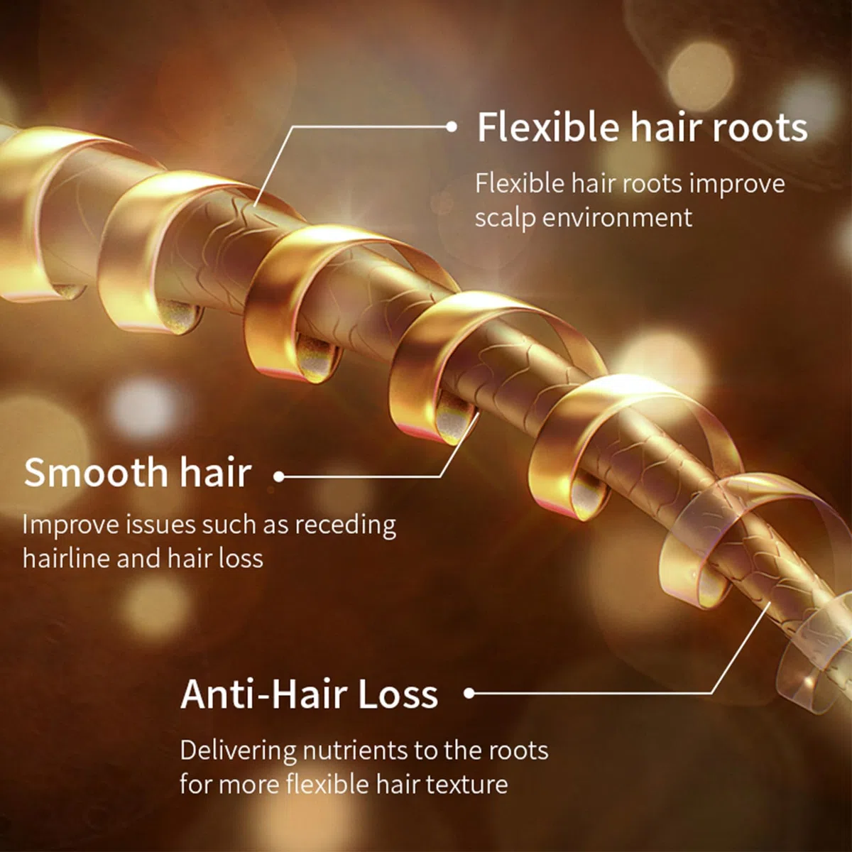Shampoo Anti-Caduta Capelli 250ml - Per Capelli Più Forti, Spessi E Lunghi, Ideale per Uomini E Donne, Adatto a Tutti I Tipi Di Capelli, Riduce La Perdita E Rafforza La Chioma