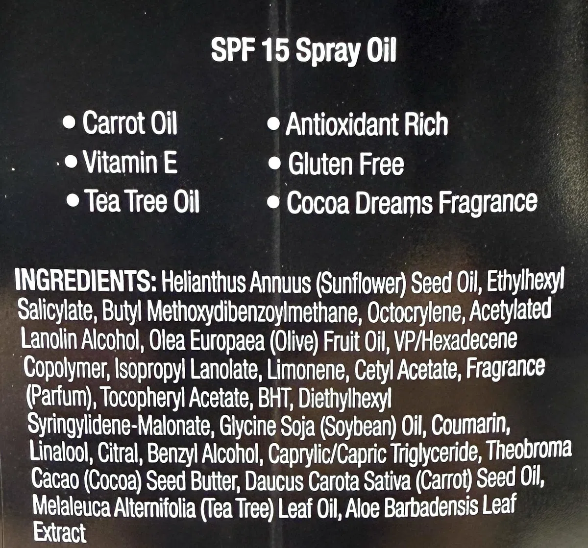 Australian Gold compatible - Carrot Spray Oil SPF 15 237 ml