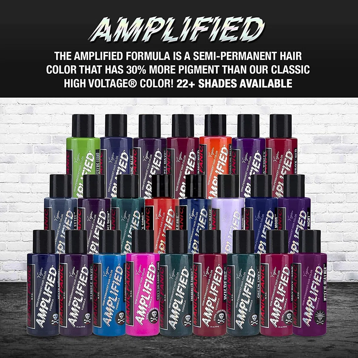 Manic Panic Amplified Semi-Permanent Hair Dye (Rockabilly Blue)
