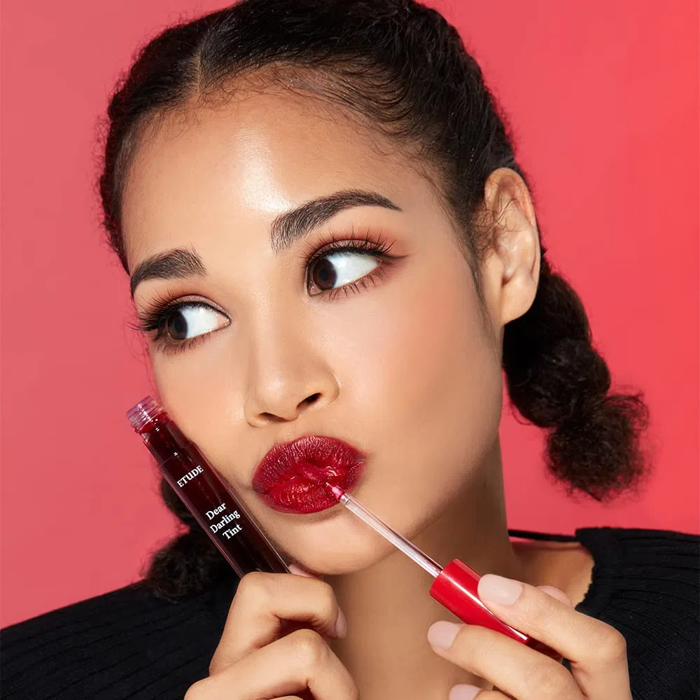 Etude House Tinta gel Dear Darling Water (#RD302 Dracula Rosso) (21AD) | Effetto duraturo con colorazioni fruttate, succose, umide e vivaci