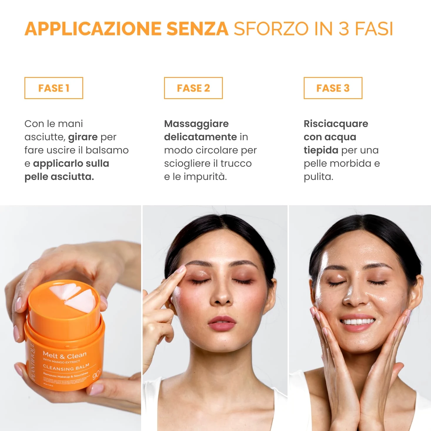 PLANTIFIQUE Burro Struccante Coreano Viso e Occhi – Detergente Olio Struccante – Acido Ialuronico, Collagene e Ceramide – Cleansing Balm per Doppia Detersione, Makeup Remover Waterproof – 40 g
