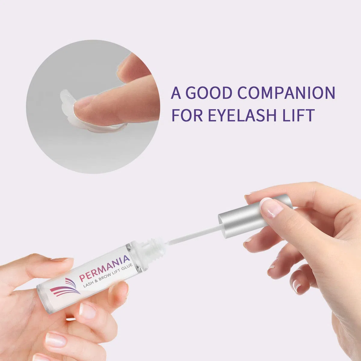 PERMANIA Colla per il sollevamento delle ciglia, Lash Lift Glue, Colla per ciglia, Impermeabile, Asciugatura rapida, Nessun cattivo odore, Dura 6 settimane (7 ml)
