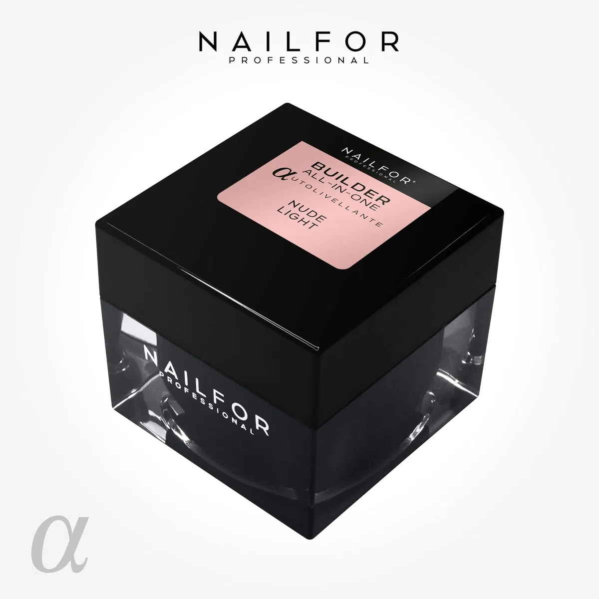 NAILFOR Premium Gel Autolivellante 20ml, Gel Costruttore Unghie Monofasico All-in-One Unghie Uso Professionale, Super Resistente, Ricostruzione, Allungamento, Refill (Nude Light)