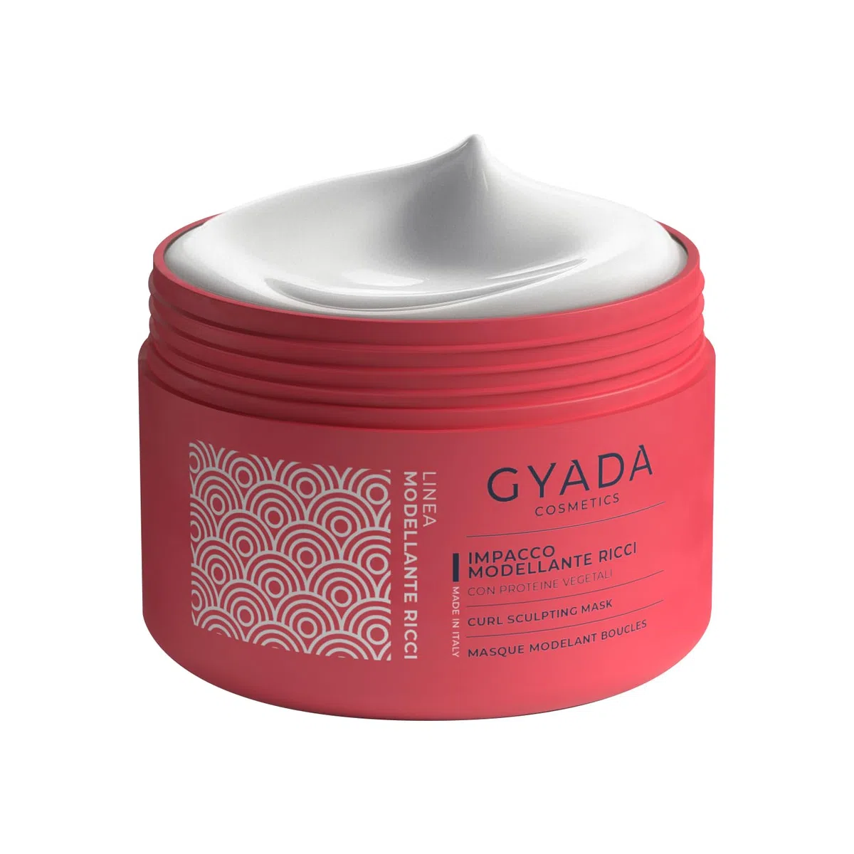 GYADA COSMETICS, Impacco Modellante Ricci, per Capelli Sfibrati e Crespi, Aumenta Tenuta Riccio, Intensa Azione Districante ed Elasticizzante, con Proteine Vegetali Idrolizzate e Linfa di Vite, 250 ml