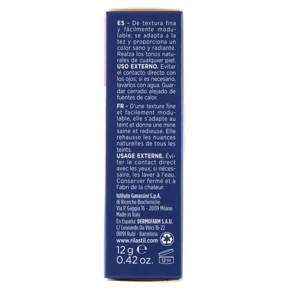 Rilastil Difesa Terra Illuminante Abbronzante Alta Tollerabilità 12 g