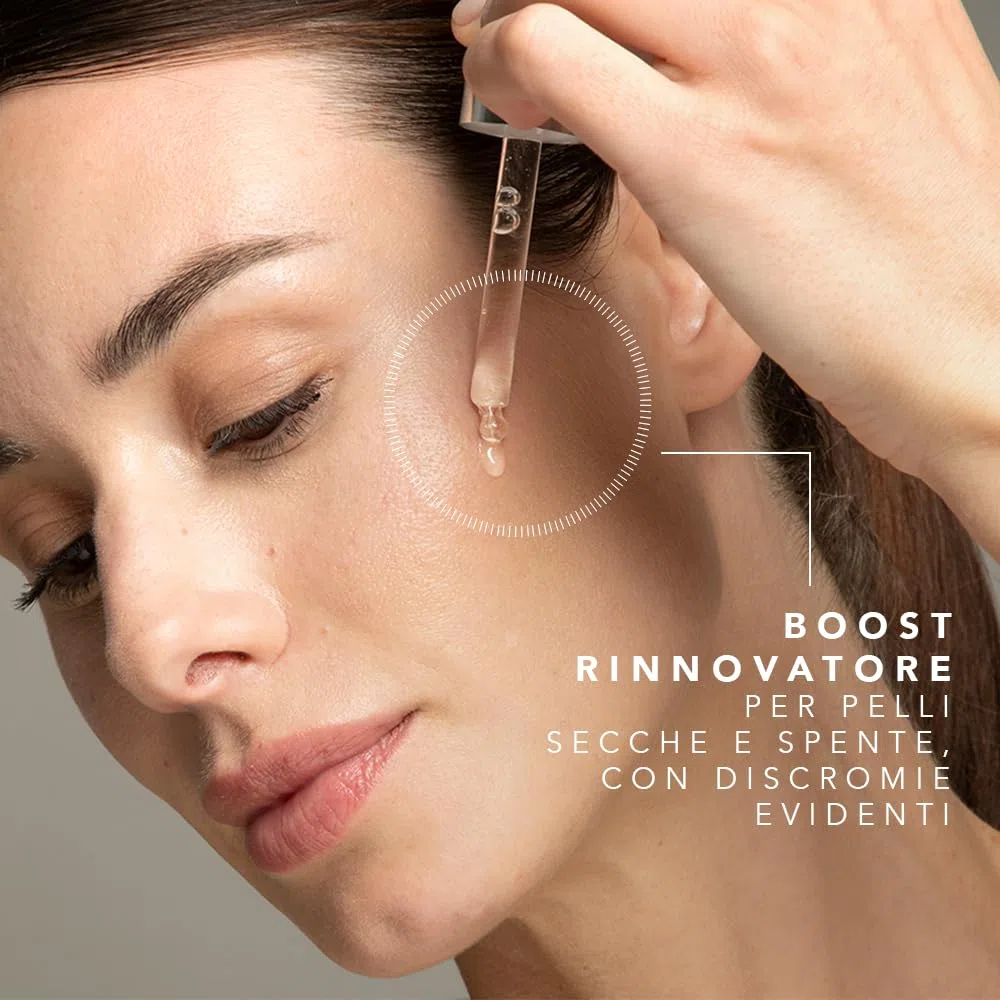 Somatoline SkinExpert, Skincure Booster Peeling Acido Glicolico 4,5%, Siero Viso Esfoliante, 30ml