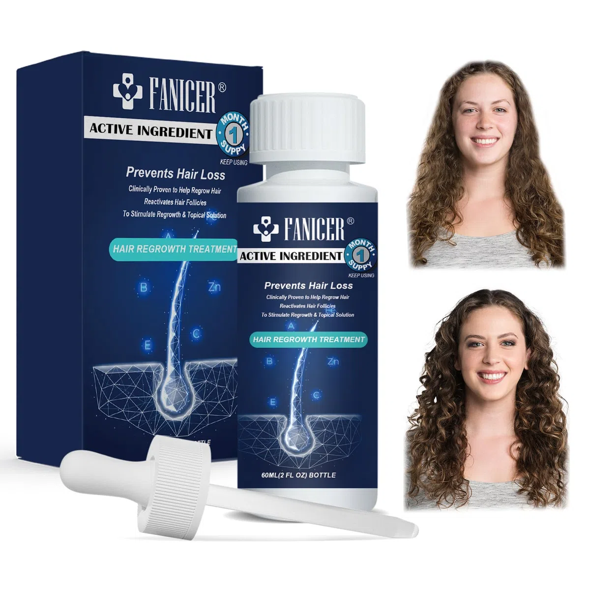 Siero Capelli Crescita Per Uomini e Donne,Essenza Per La Crescita Dei Capelli,Promuovere una Crescita dei Capelli più Spessa,Siero Capelli Crescita Adatto a Tutti i Tipi di Capelli-60ml