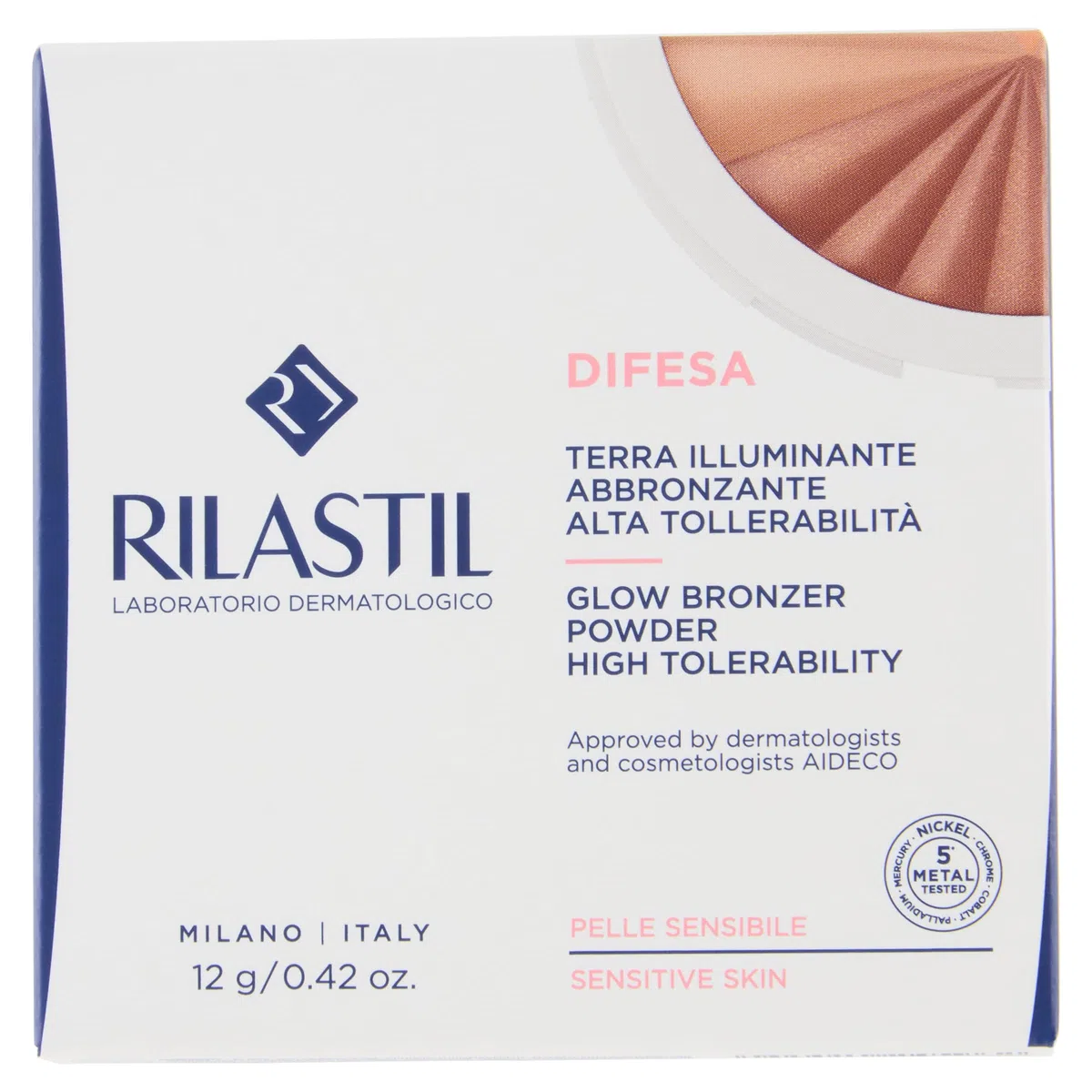 Rilastil Difesa Terra Illuminante Abbronzante Alta Tollerabilità 12 g
