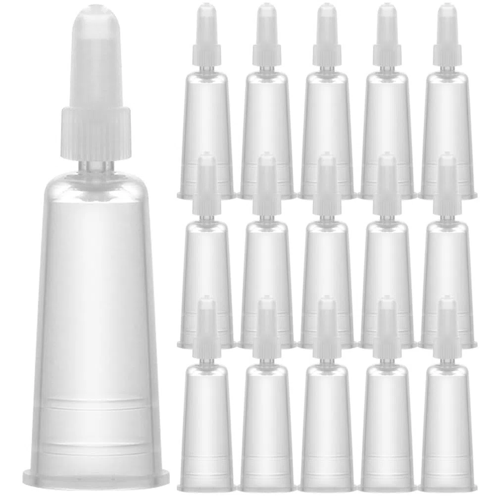 FOMIYES 50 Pezzi Applicatori Per Fiale Trasparenti, Tappi Di Protezione Per Ampolle Da 1-3Ml, Strumenti Di Dispensa Liquidi Per Uso Medico E Domestico
