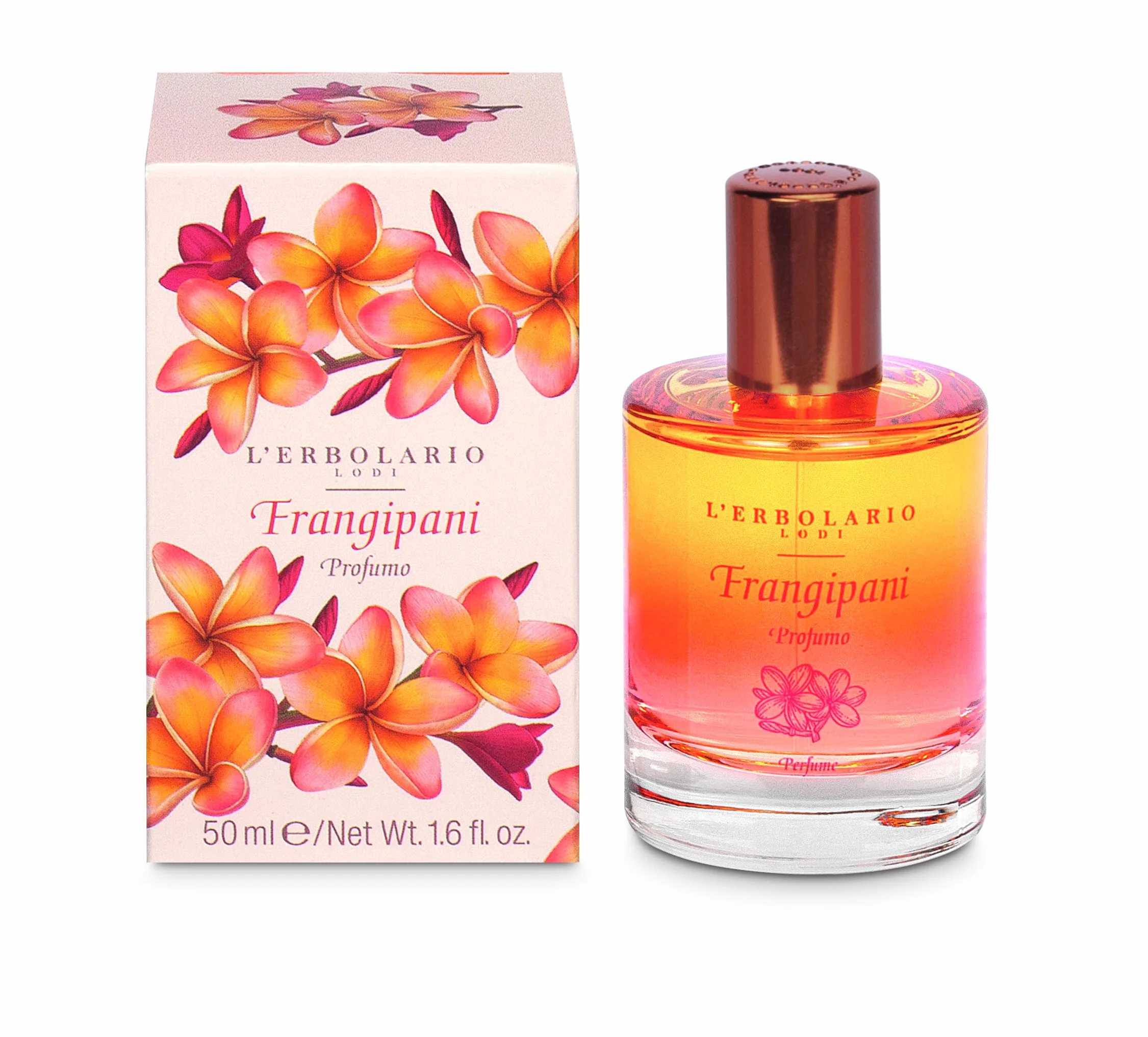 L'Erbolario Frangipani Profumo Donna - Eau de Parfum - Fragranza Femminile Agrumata e Fiorita dalle Note Vivaci e Intense - 50 ml