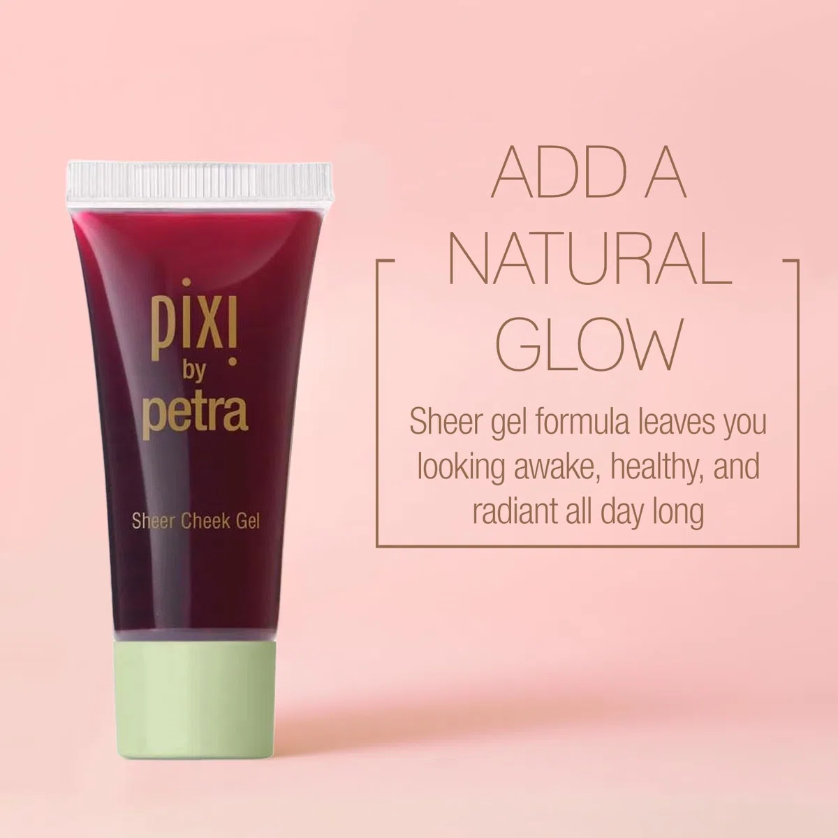 Pixi Beauty Sheer Cheek Gel | Colore: Flushed | Blush in Gel Naturale Effetto Traslucido | Formula Idratante Senza Olio e Senza Profumo | 0,4 oz / 12,7 g
