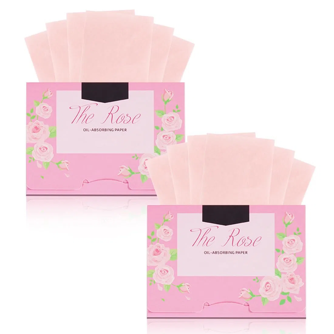 Carta assorbente olio(200 pezzi), naturale carta assorbente viso assorbente oleo,viso assorbente per olio facciale per assorbire l'olio viso (tè rosa)