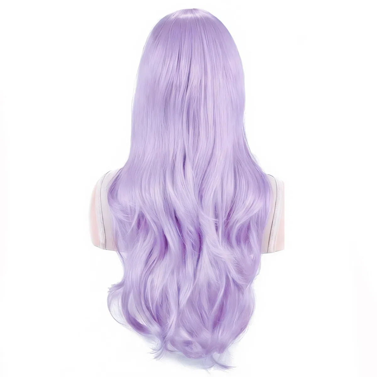IMISSU 70 cm capelli lunghi acqua parrucche ondulate con frangia parrucca costume cosplay (Lavanda)