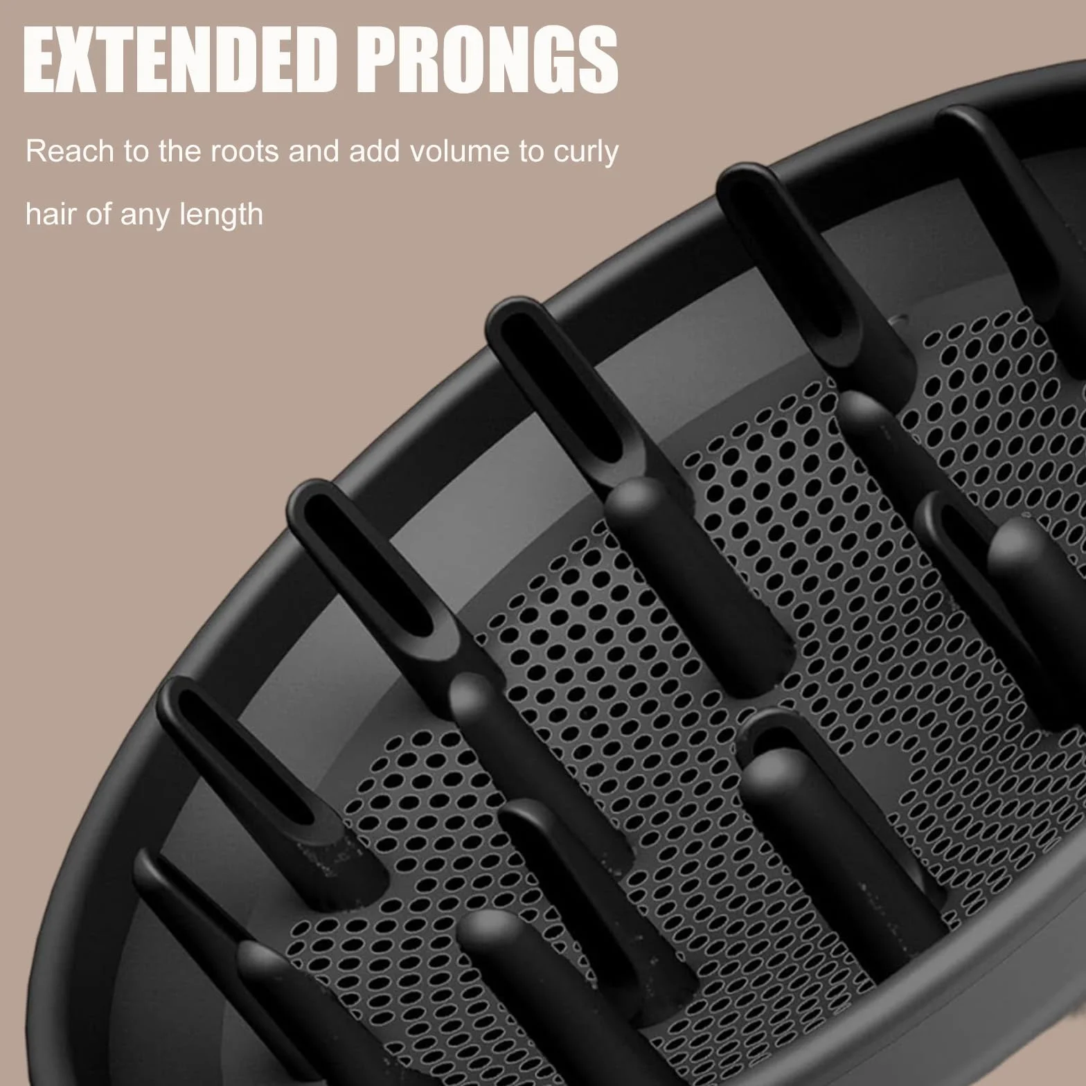 Diffusore compatibile con asciugacapelli Shark FlexStyle, accessorio per ricci naturali, strumento per lo styling ideale per capelli mossi e ricci (nero)