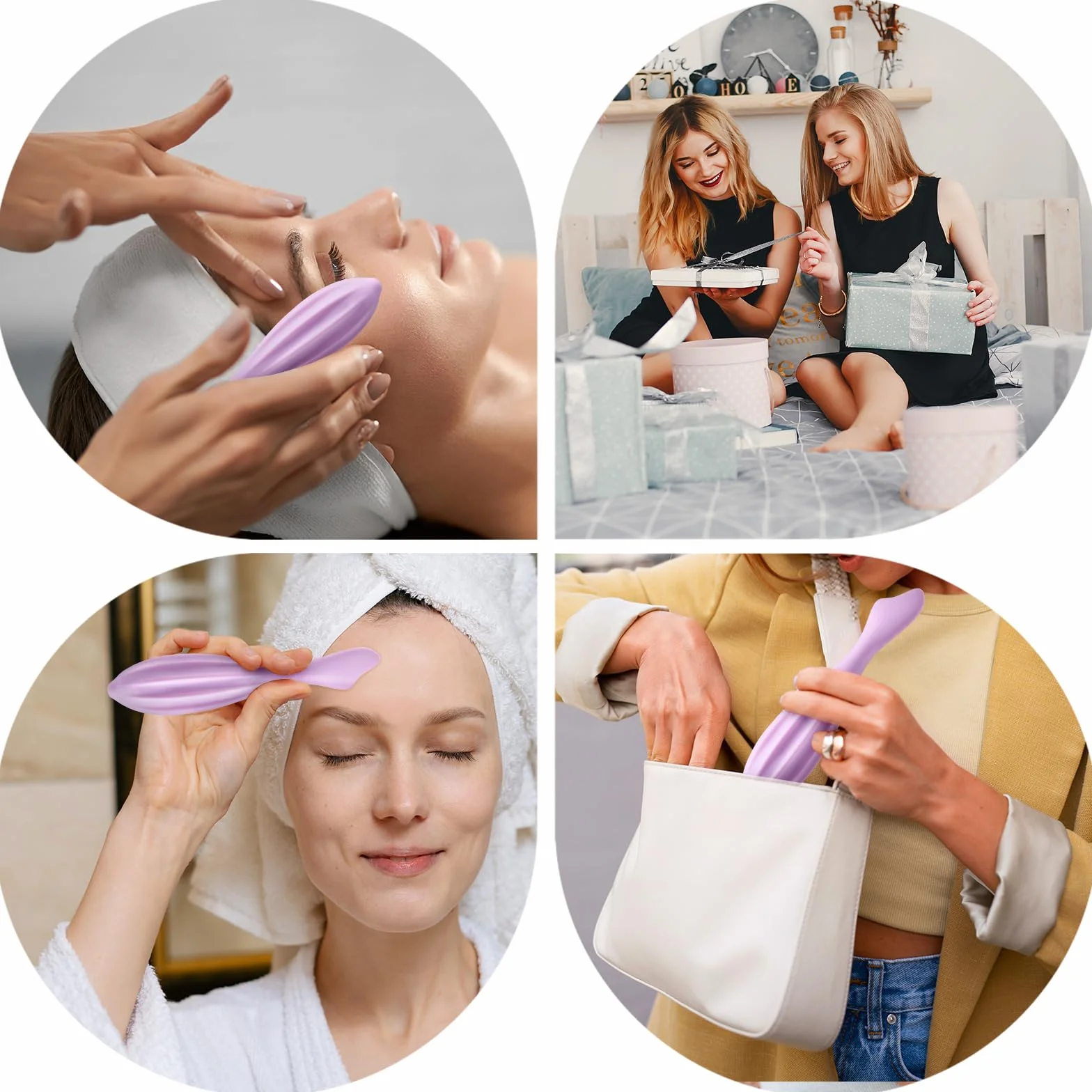 Massaggiatore per il viso in silicone, pratico rullo massaggiante per il viso, massaggiatore per il viso, massaggiatore per il viso, tonifica la pelle, lenisce la muscolatura