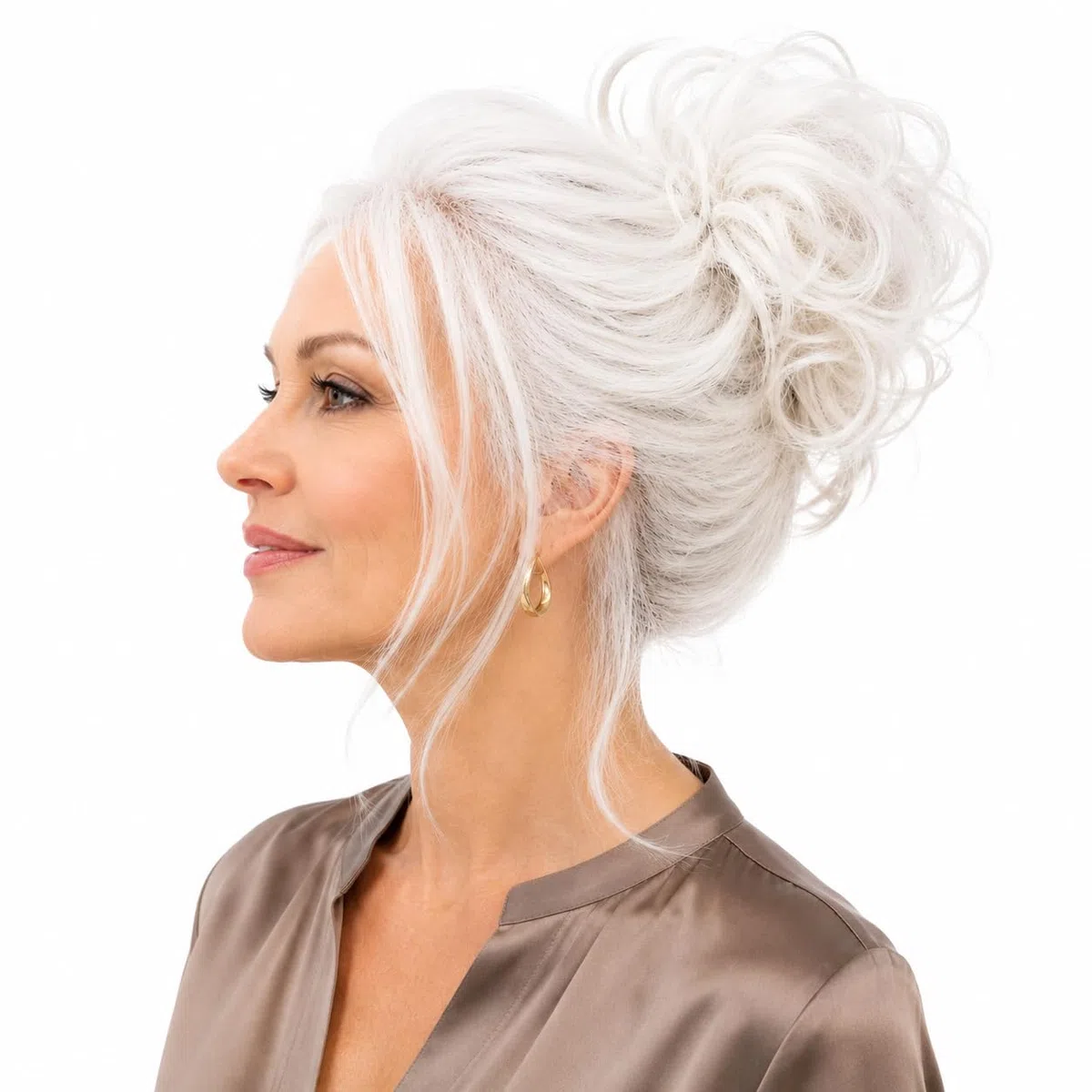 CAISHA Cravatta Per Capelli 100% Capello Umano Pezzo Per Capelli Ispessimento Dei Capelli Treccia Fascia Per Capelli Accessori Per Capelli Biondo Platino H312b