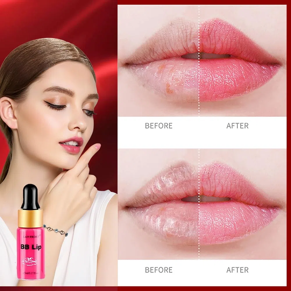 Set di Siero BB per Labbra con Trattamento Trucco Semipermanente - 4 Colori Pigmenti Liquidi, Gel Esfoliante e Intensificatore