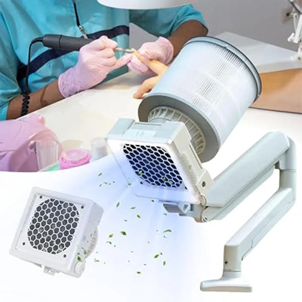 Professional Nail Dust Collector, Powerful Suction Nail Vacuum Fan