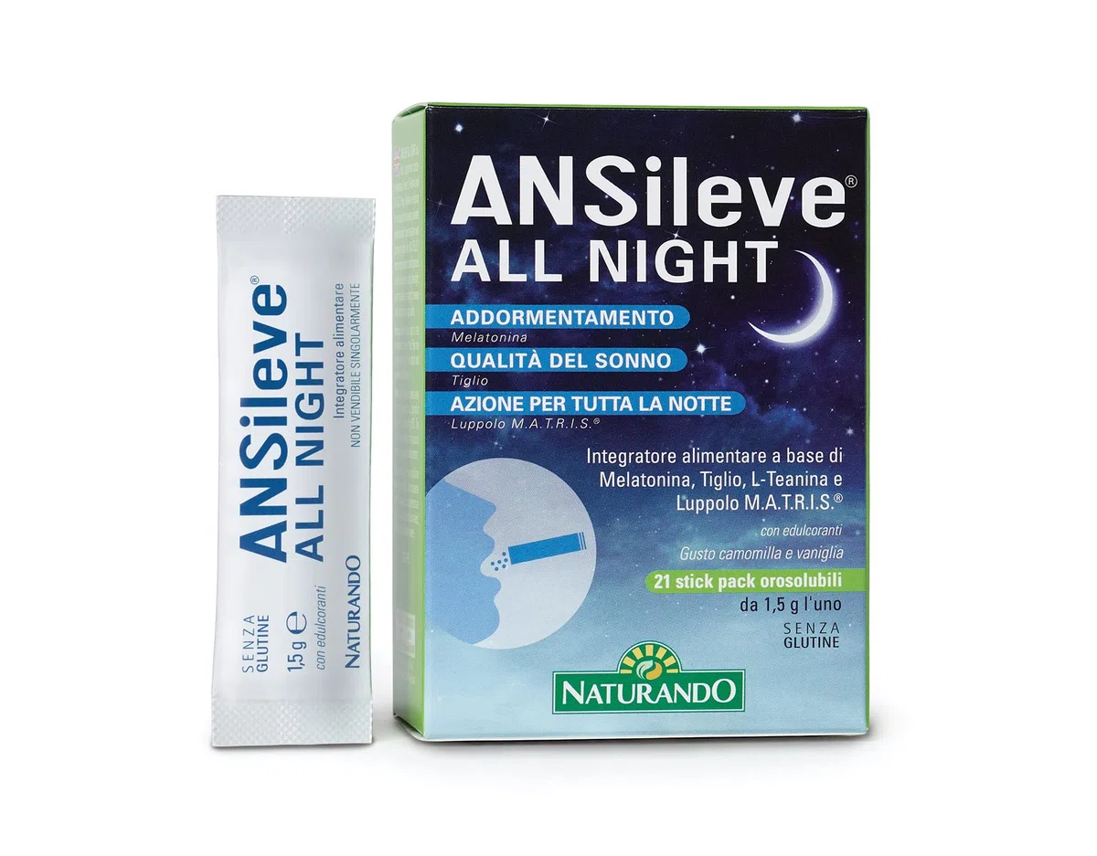 ANSileve® ALL NIGHT NATURANDO 21 Stick Pack