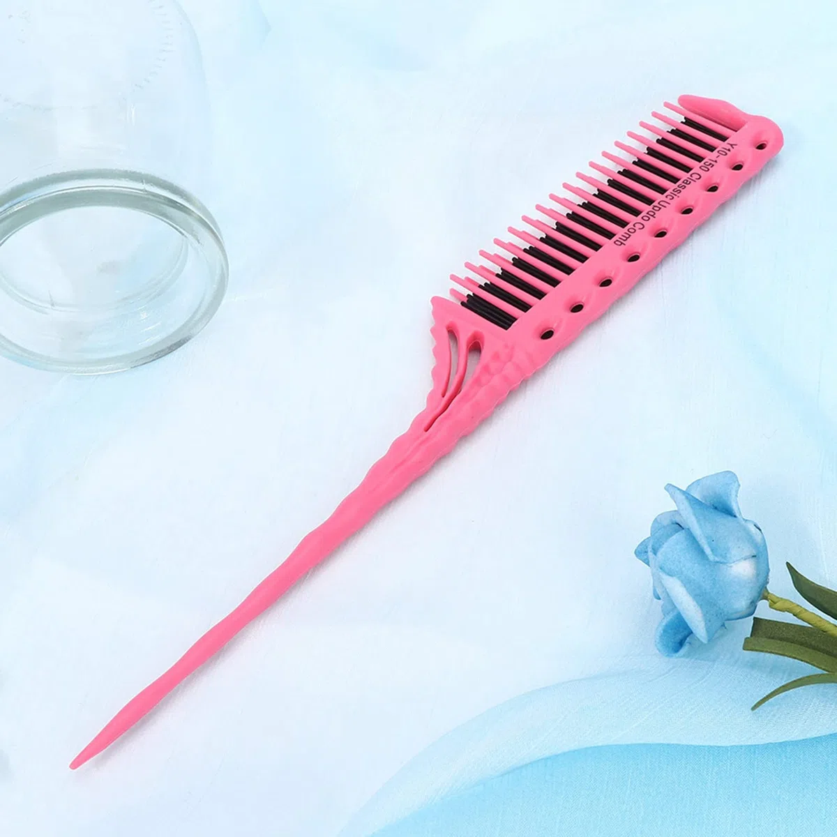 Pettine per coda di cavallo alta, spazzola professionale antistatica, tre file di denti, spazzola leggera, spazzola per lo styling di qualità professionale, crea stili voluminosi e sofisticati.