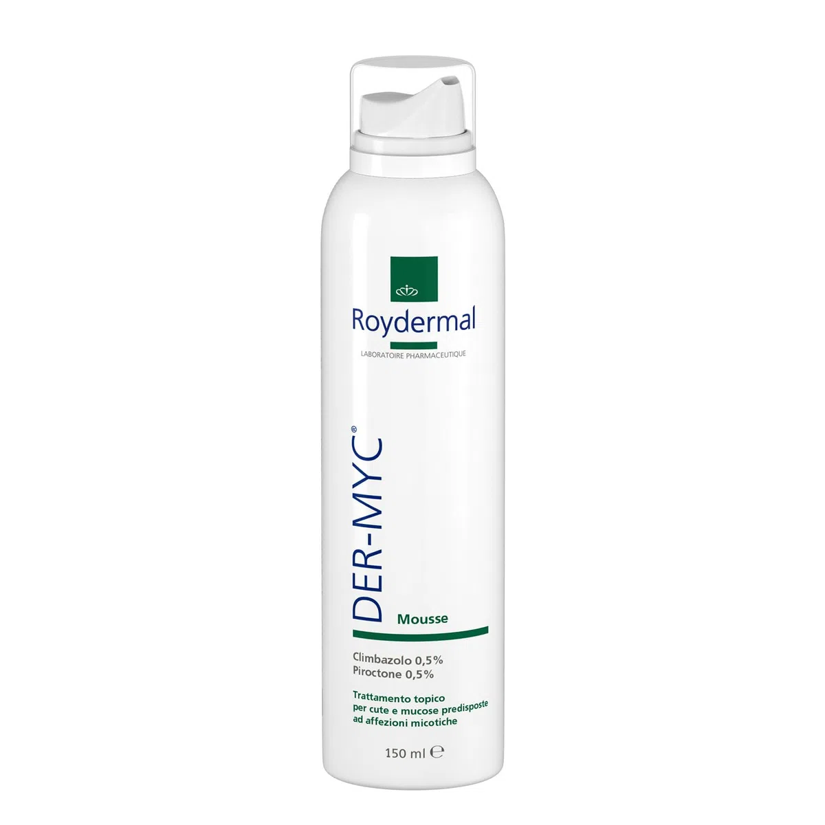 Der-Myc Mousse, Dermyc schiuma attiva a pH acido con pro­prietà antimicotiche, 150 ml
