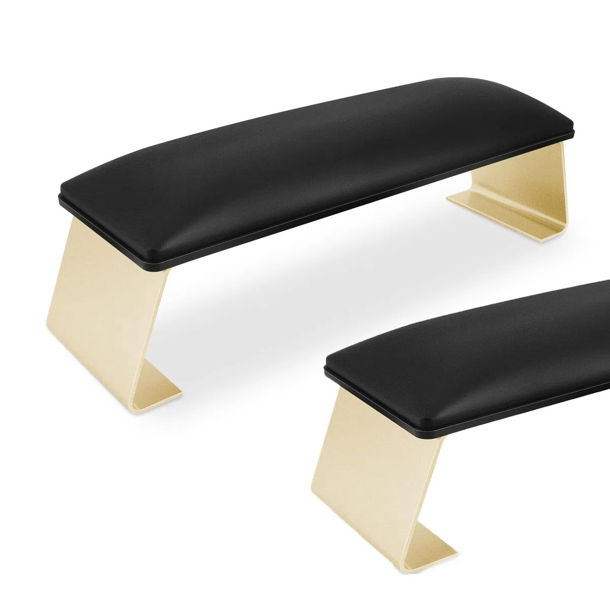Poggiamano per Unghie Manicure,Appoggia Mani per Unghie Pulibile,Poggiamani per Unghie in Morbido Pelle Cuscino,Tavolo Manicure con Staffa Staccabile(Nero)