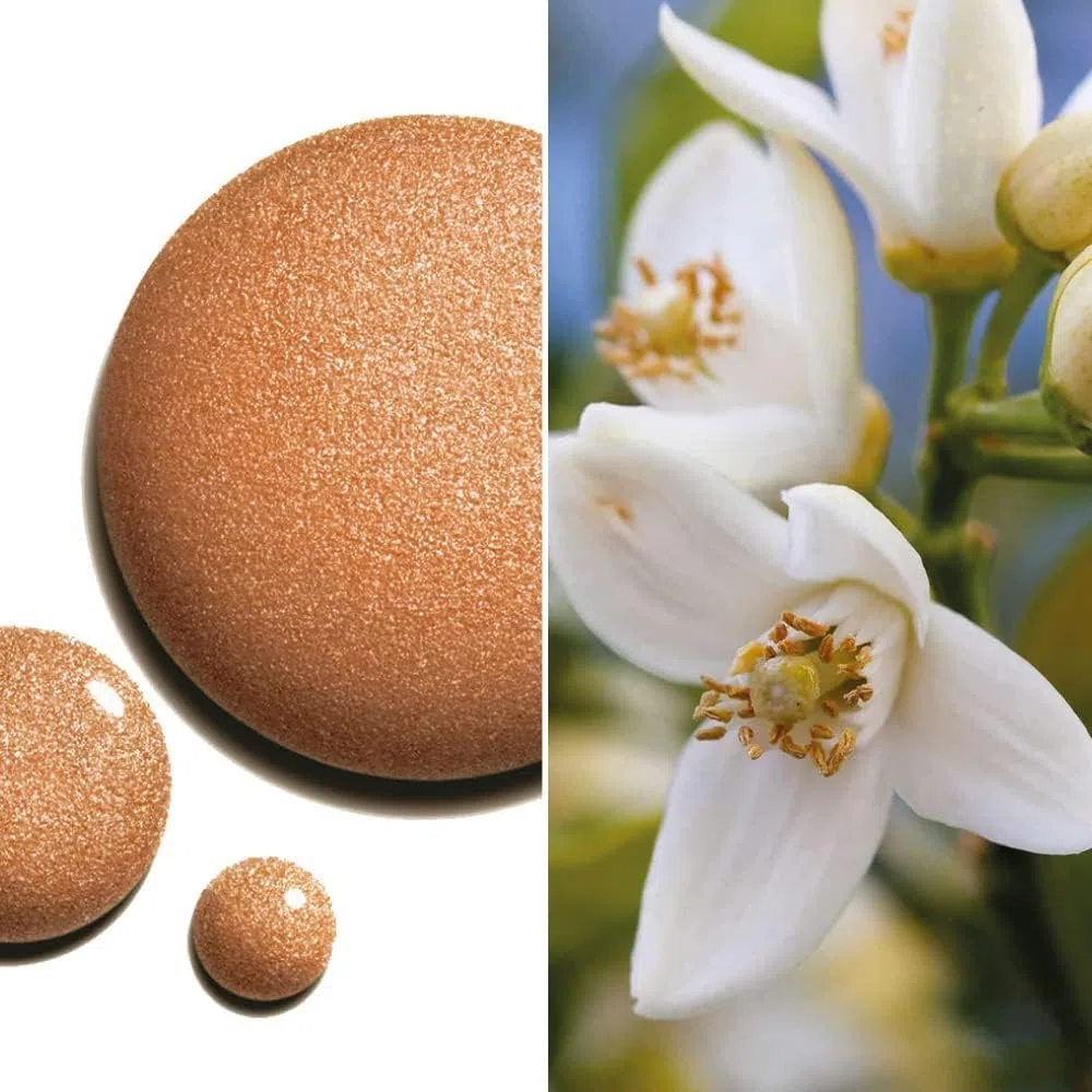 Senso Naturale Olio Illuminante Corpo Solido Bronze Gold Crema Abbronzante Corpo con Brillantini Shimmer Glitter, Idratante Nutriente Profumata Neroli, Vitamina E, Burro di Karitè, Naturale Vegano