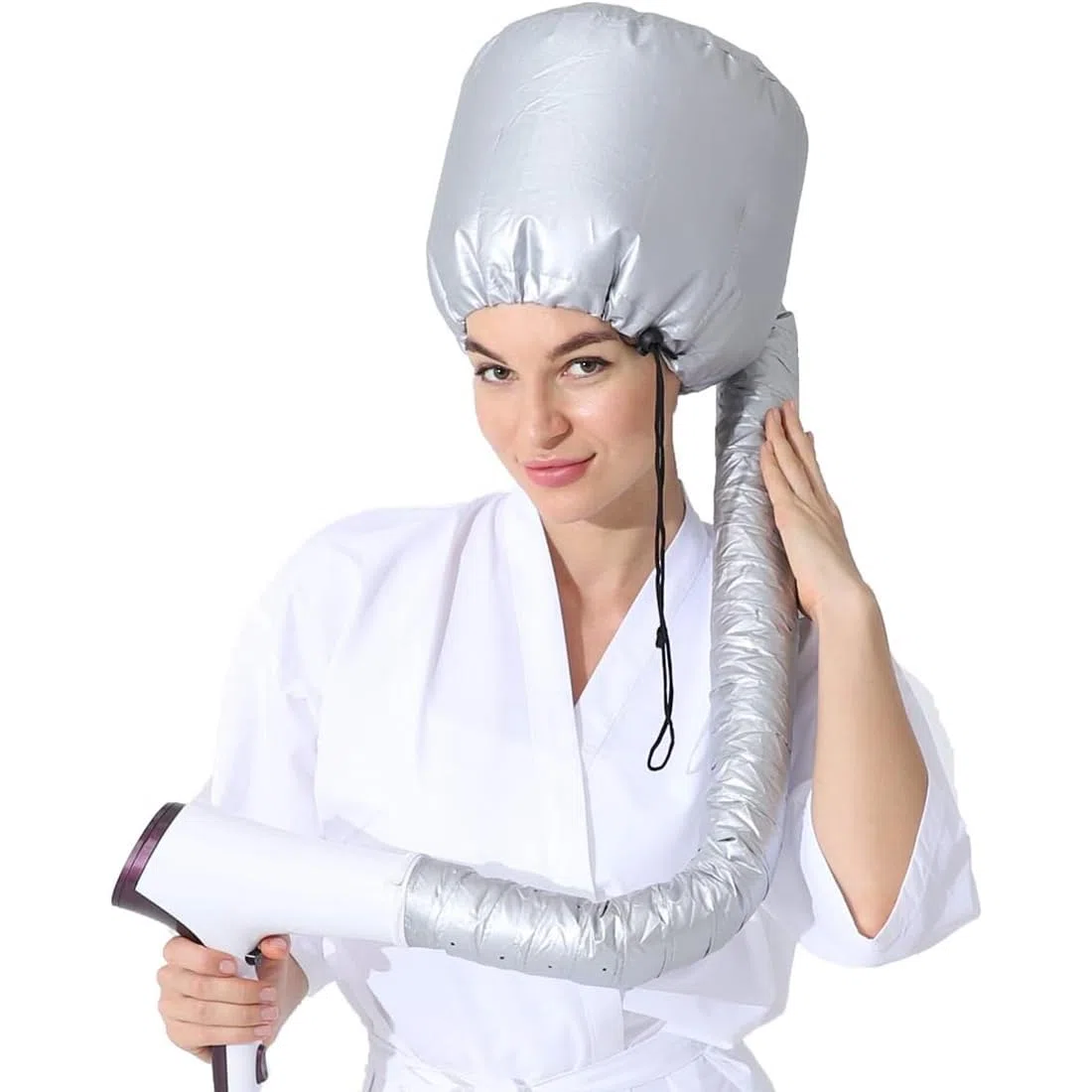 Casco per Asciugatura Cuffia Asciugacapelli, Casco per Asciugatura Capelli, Cuffia per Asciugacapelli Manuali, Regolabile Elastica Cuffia Termica per Capelli