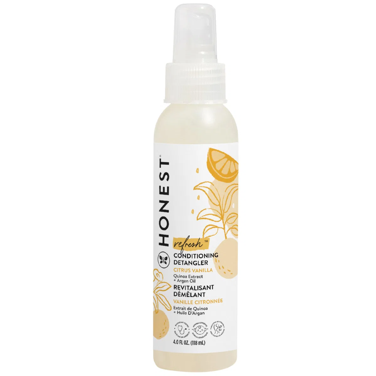 The Honest Company Honest Conditioning Detangler - Sweet Orange Vanilla - 4 oz - Gluten Free - Great for All Hair Types by The Honest Company