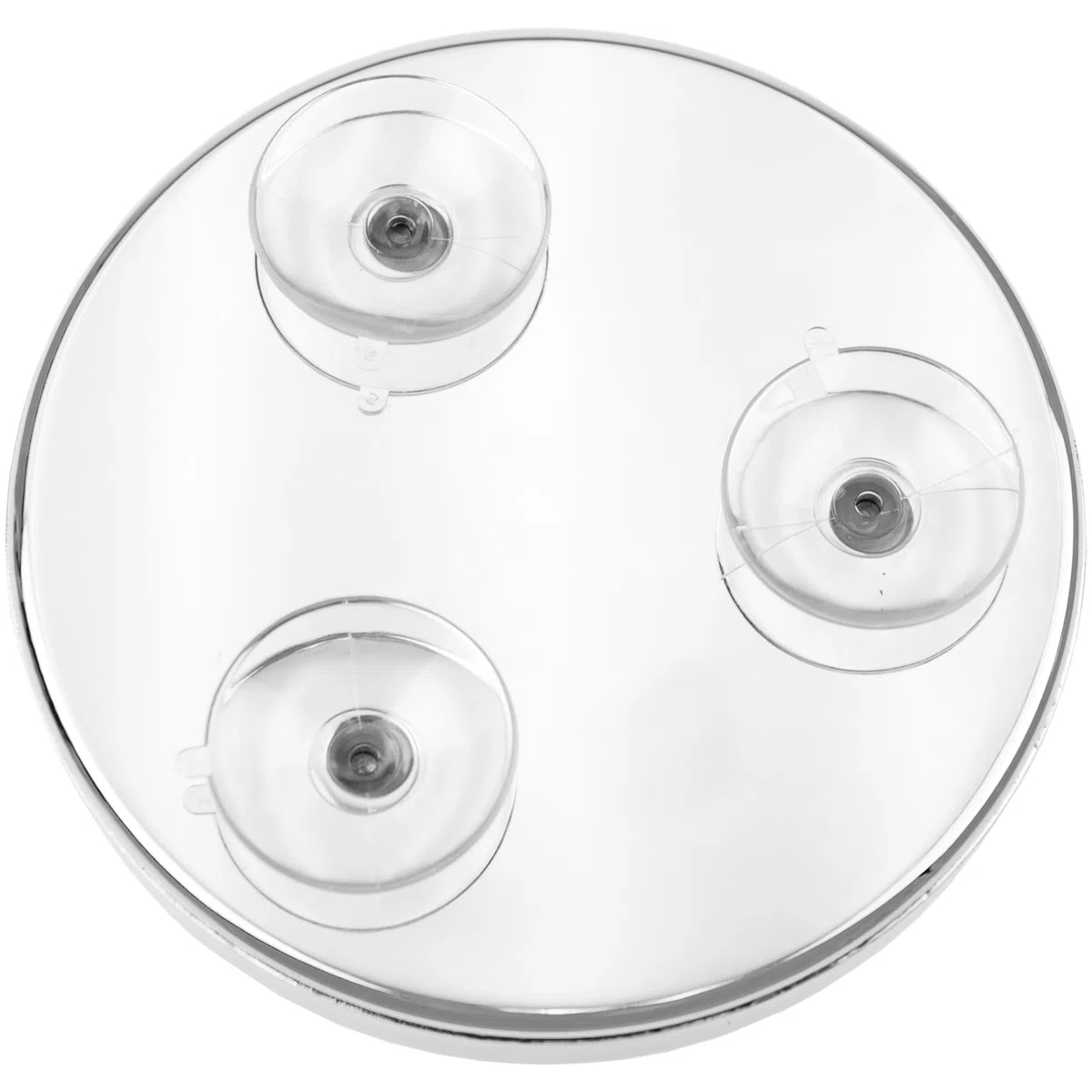 Fantasia - Specchio ingranditore in metallo con 3 ventose, fattore di ingrandimento 7x