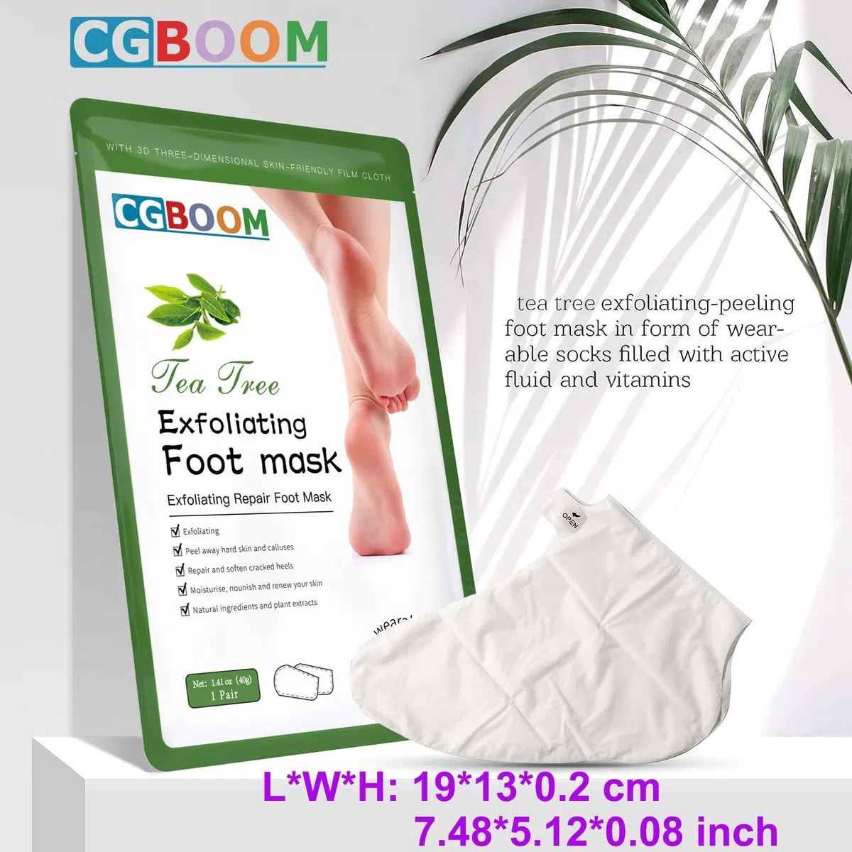 Maschera Piedi Esfoliante | Trattamento Calli e Duroni | Cura e Scrub Piedi | Peeling Piedi Forte | Pulizia Talloni Screpolati | Foot Peel Mask Calzini Pedicure Peel Off | Pesca 5 Paia