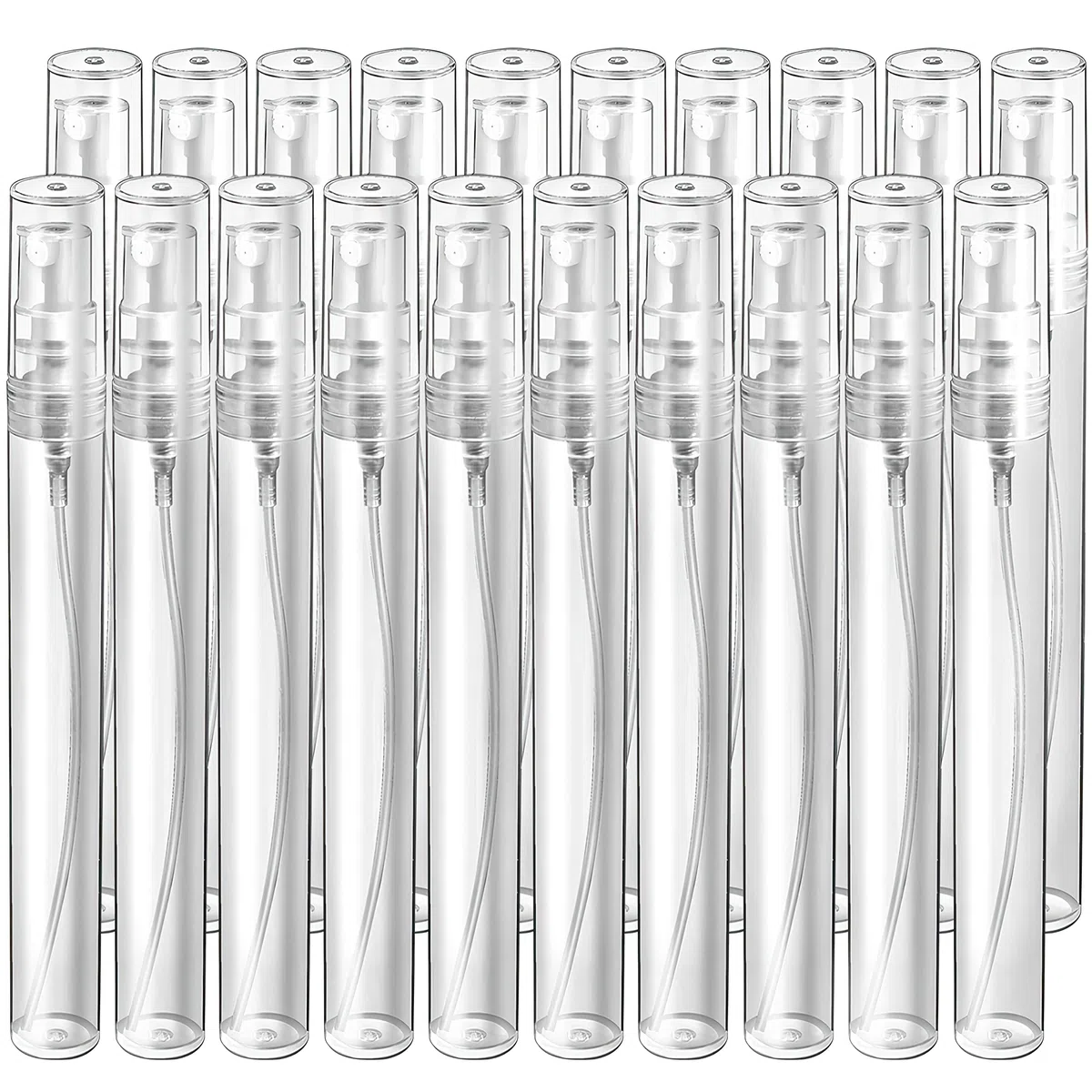 25 Pezzi 10ml Porta Profumo da Viaggio in Vetro, Riutilizzabile Flacone Spray da Viaggio per Profumi, La Cura Del Corpo, Cosmetici, Trasparente Mini Portaprofumo Ricaricabile