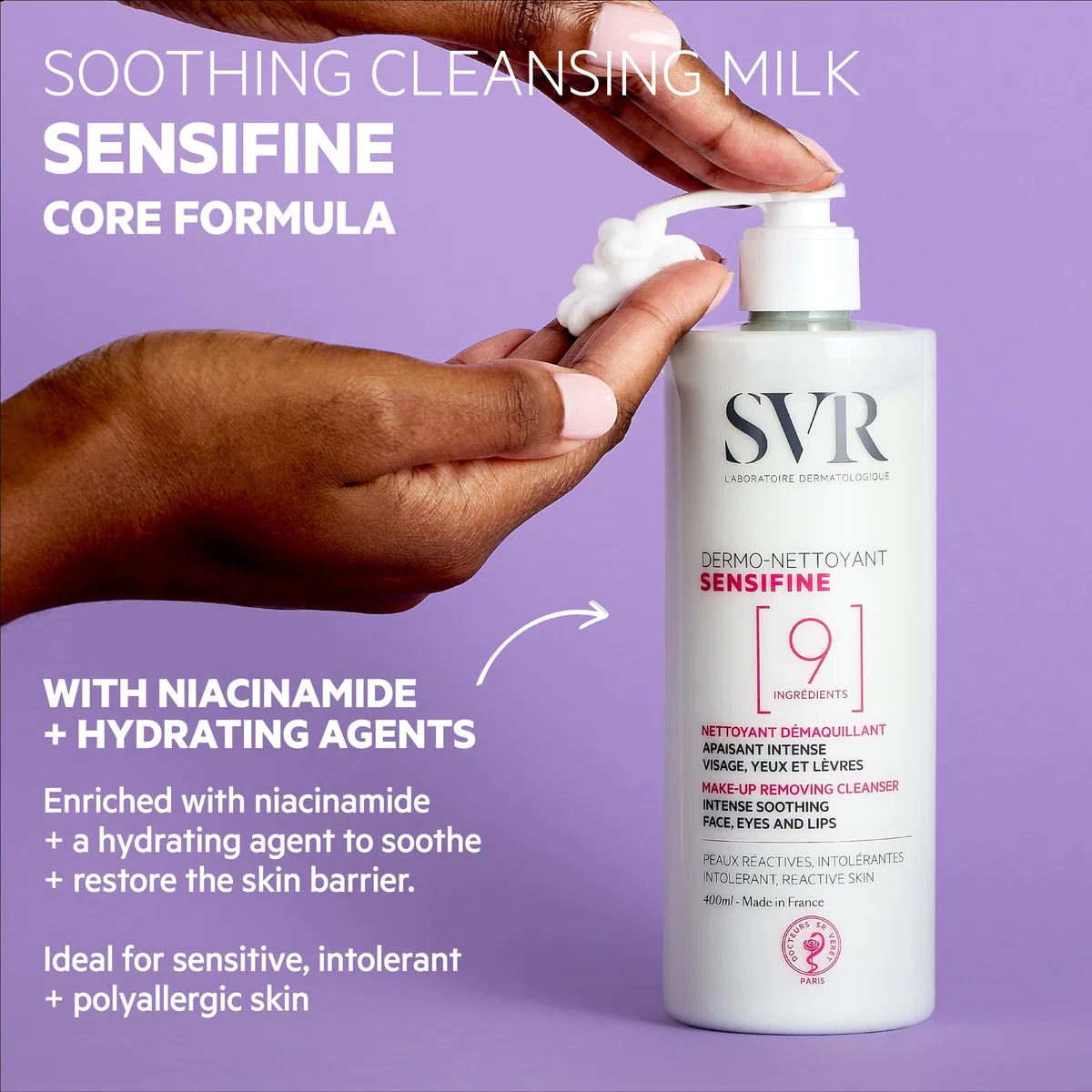 SVR - SVR Sensifine Dermo-Nettoyant Detergente Struccante Lenitivo 400ml - 935612782