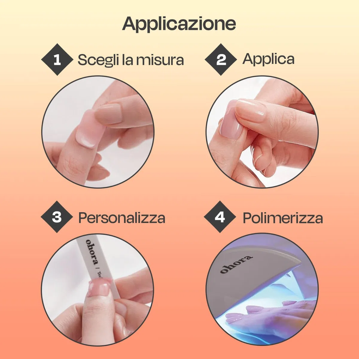 ohora Strisce per unghie in gel semi polimerizzato (N Mulberry) - Funziona con qualsiasi lampada UV per unghie, qualità professionale, lunga durata, facile da applicare e rimuovere