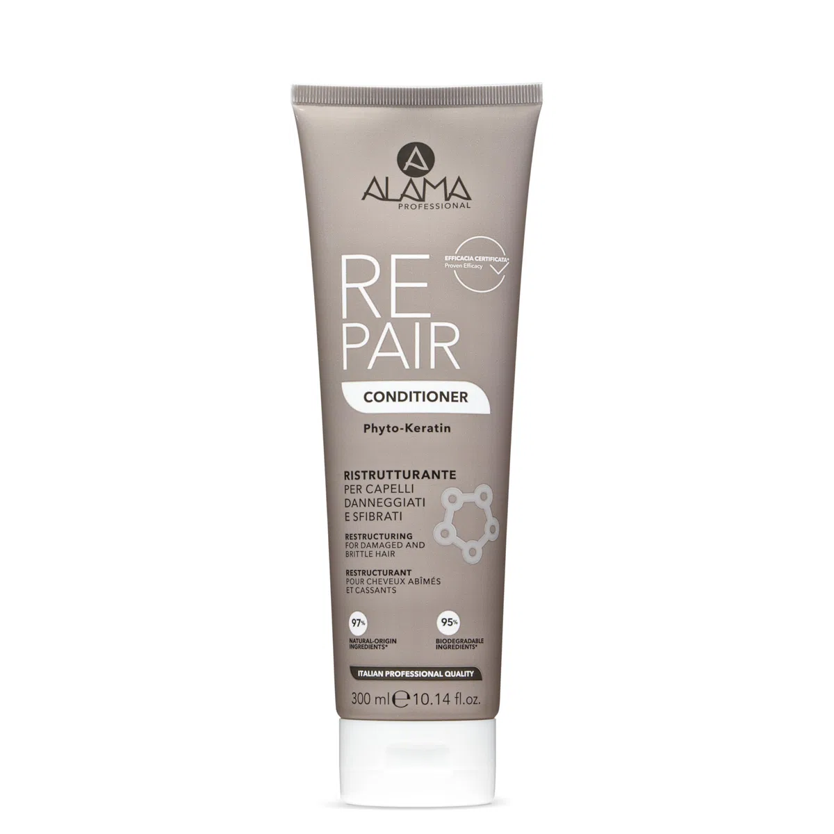 Alama Professional Kit Repair: Shampoo 500ml, Balsamo 300ml, Miracle Fluid 5 in 1 250ml