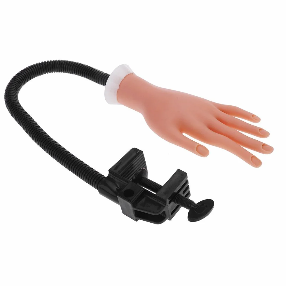 Manicure Dito di Formazione,Art Manicure Dito con la Staffa Mano Modello Plastica Pratica Nail può Essere Piegato
