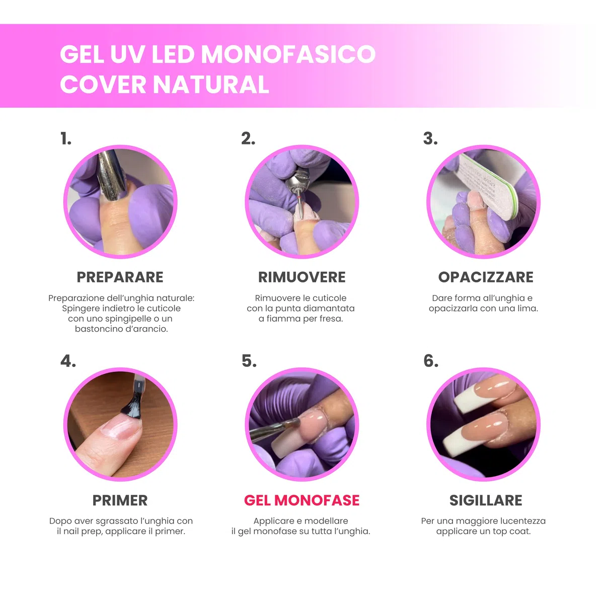 NAILSTORE - Gel UV Led Costruttore Monofasico Cover Natural - media densità - autolivellante - camouflage - facile lavorabilità – adatto per Refill e allungamento con cartina (30 g)