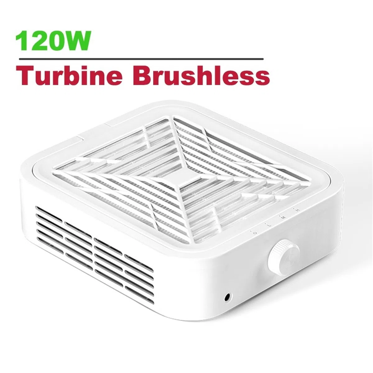 Aspiratore di Polvere per Trapano per Unghie Filtro Lavabile Aspirazione a Basso Rumore Strumenti per Salone di Manicure Silenzioso Senza spazzole Rimozione Potente 120W per con Rimovibile