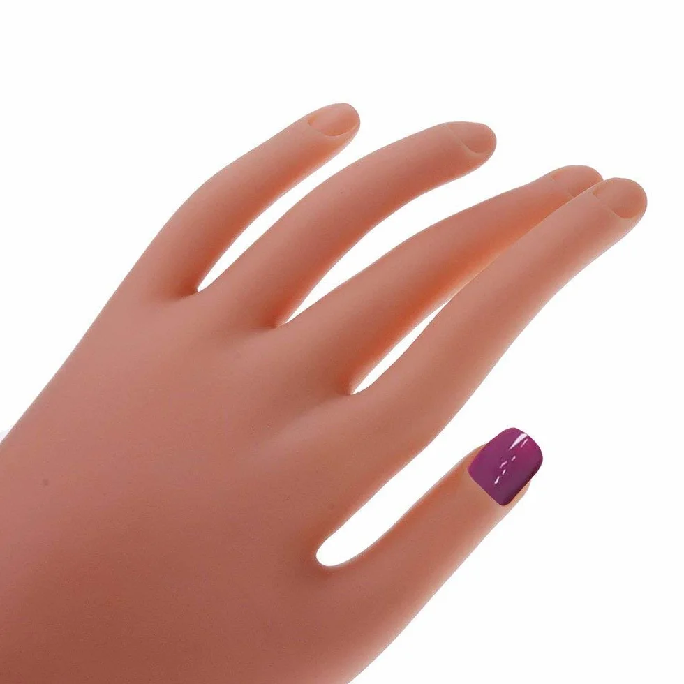 Manicure Dito di Formazione,Art Manicure Dito con la Staffa Mano Modello Plastica Pratica Nail può Essere Piegato