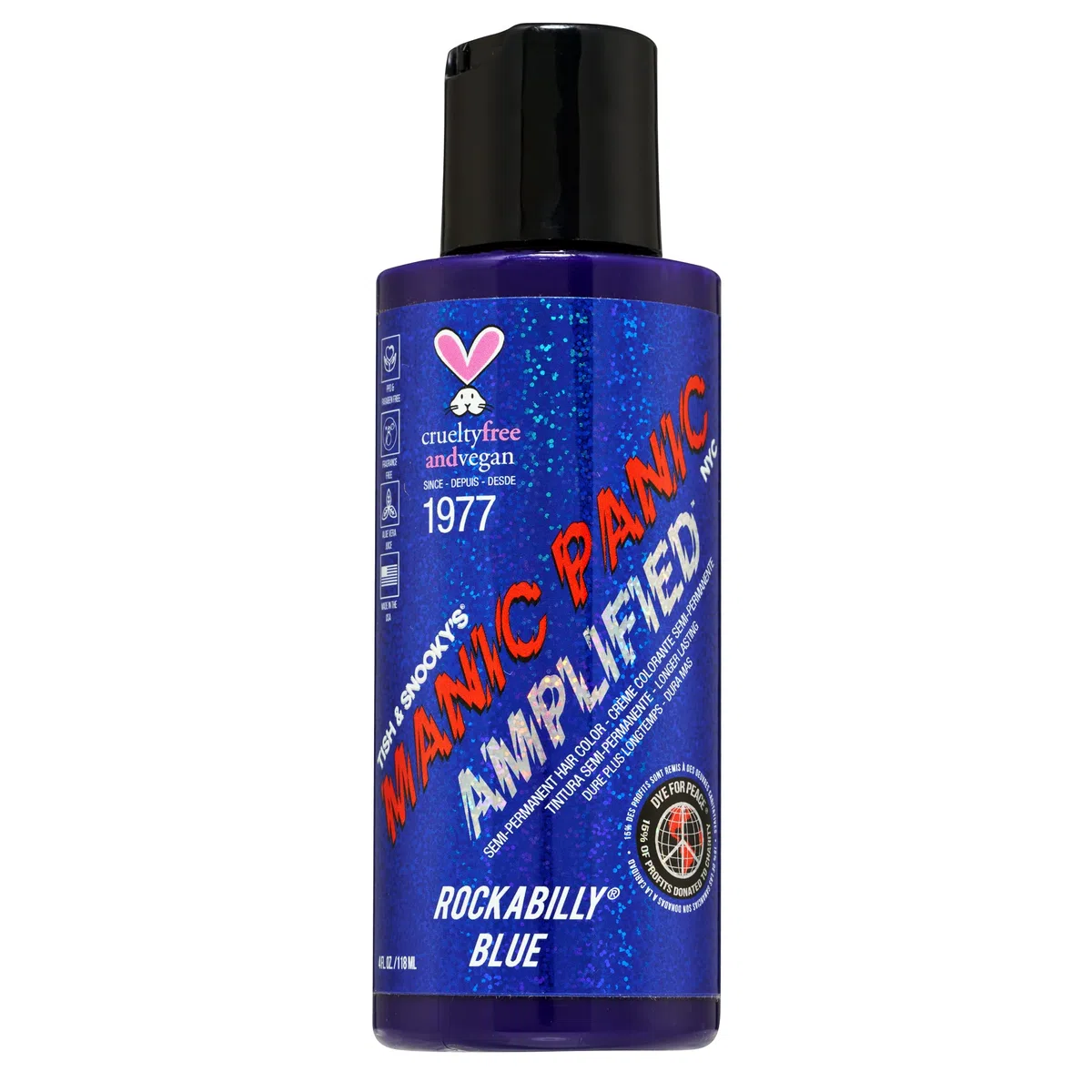 Manic Panic Amplified Semi-Permanent Hair Dye (Rockabilly Blue)